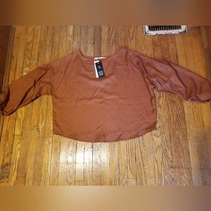 Hackwith Design House Blouse size XS/S in Rust